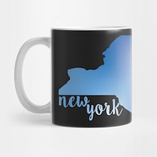 New York State blue Mug